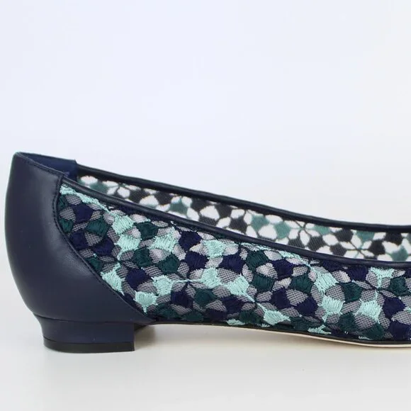 NEW MANOLO BLAHNIK Hangisi Lace Flats, EU 39, Office to Party/ Events - Picture 13 of 16